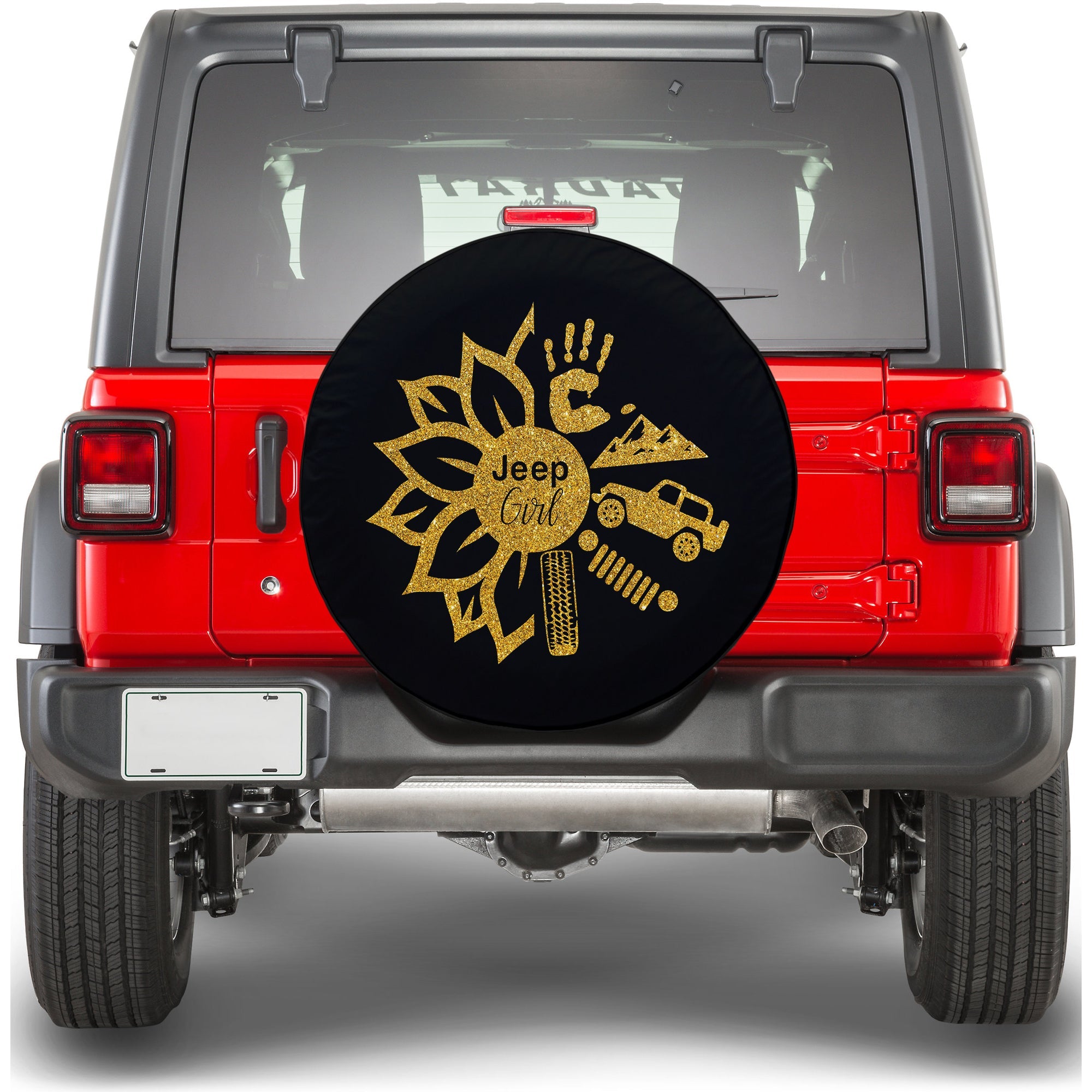 Jeep Girl Sunflower Spare Tire Cover - LT12