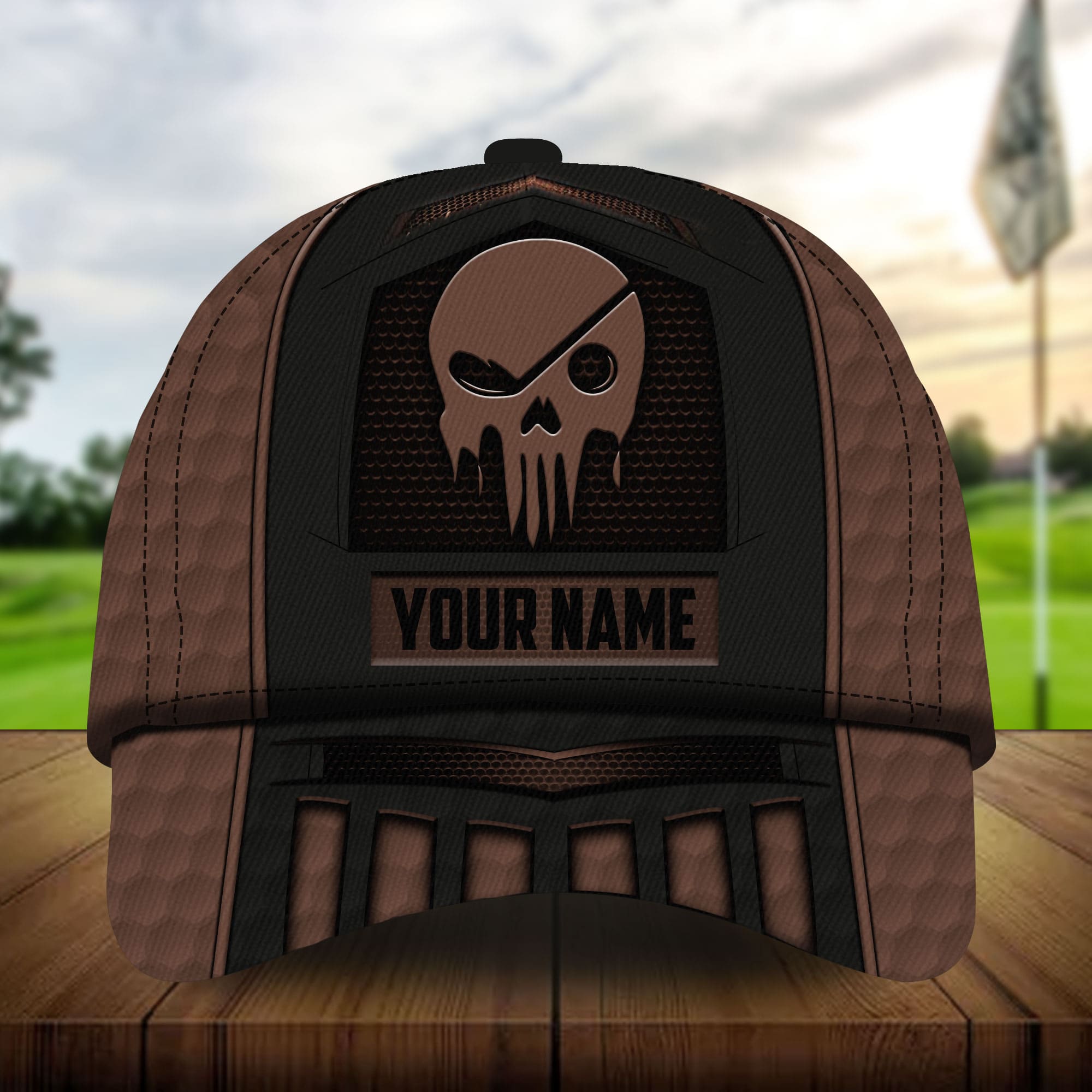 The Best Skull Golf 3D Hats Multicolored Personalized