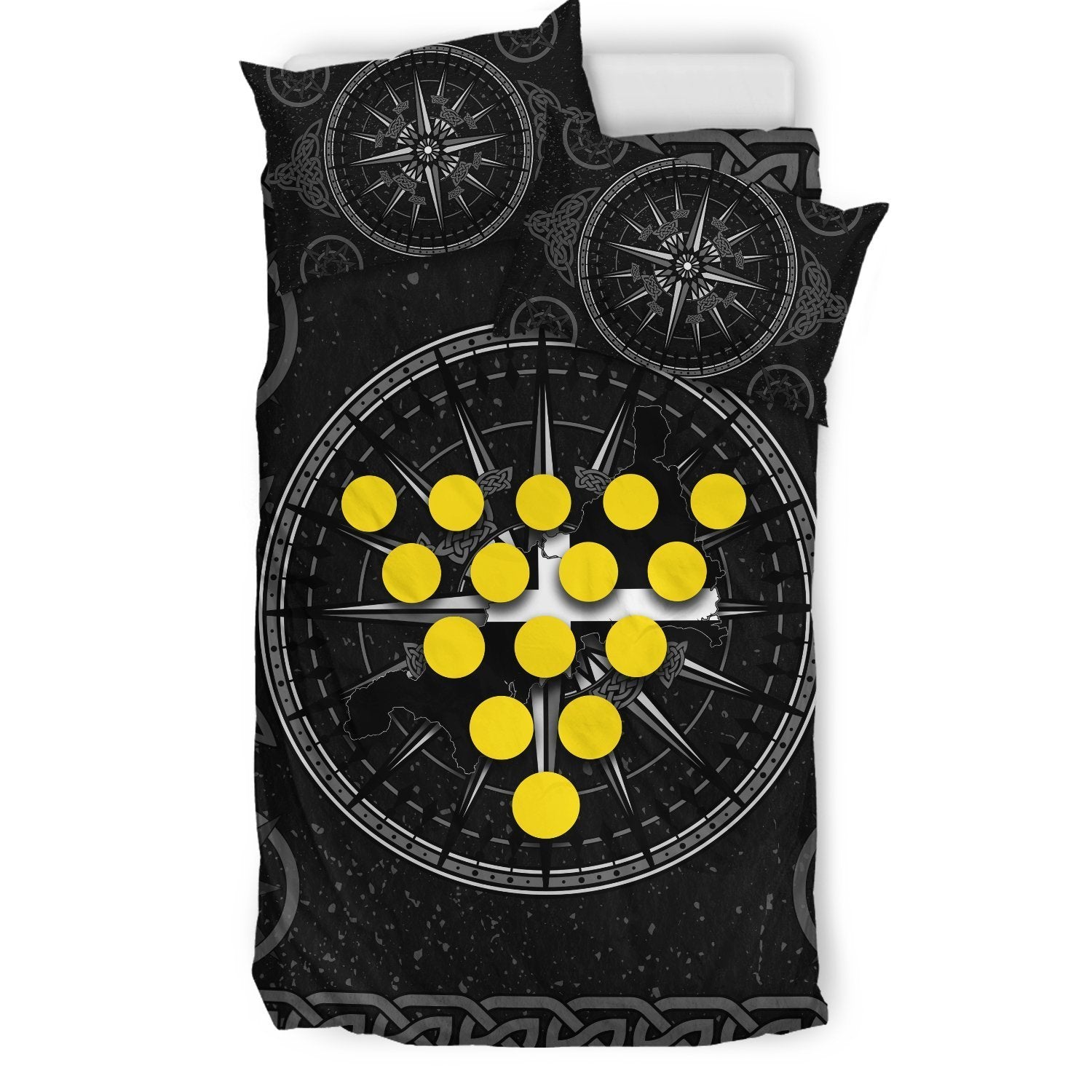 cornwall-celtic-bedding-set-celtic-compass-with-cornish-symbols