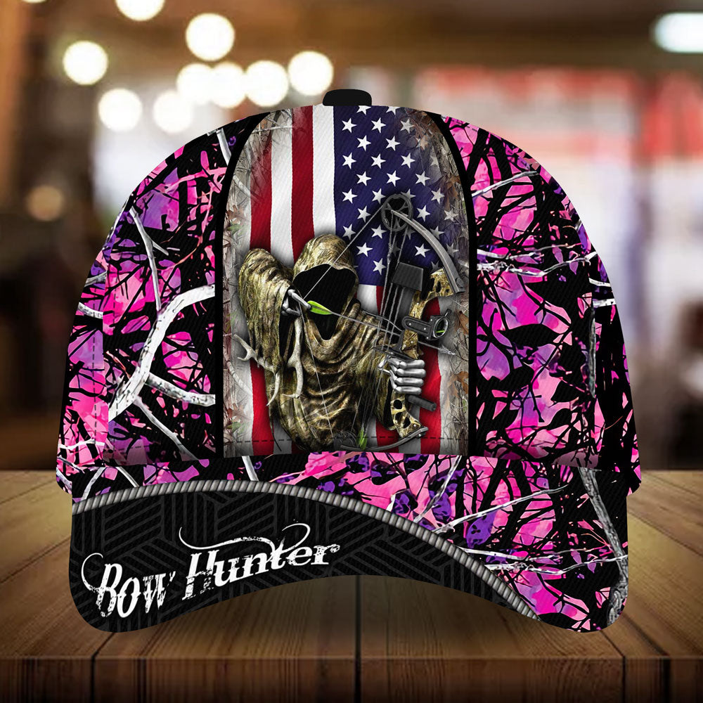 american-flag-bow-hunter-hunting-hats-multicolored-high-quailty-3d-printed