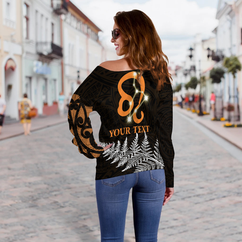 custom-personalised-leo-zodiac-style-maori-off-shoulder-sweater-orange-lion-lt13