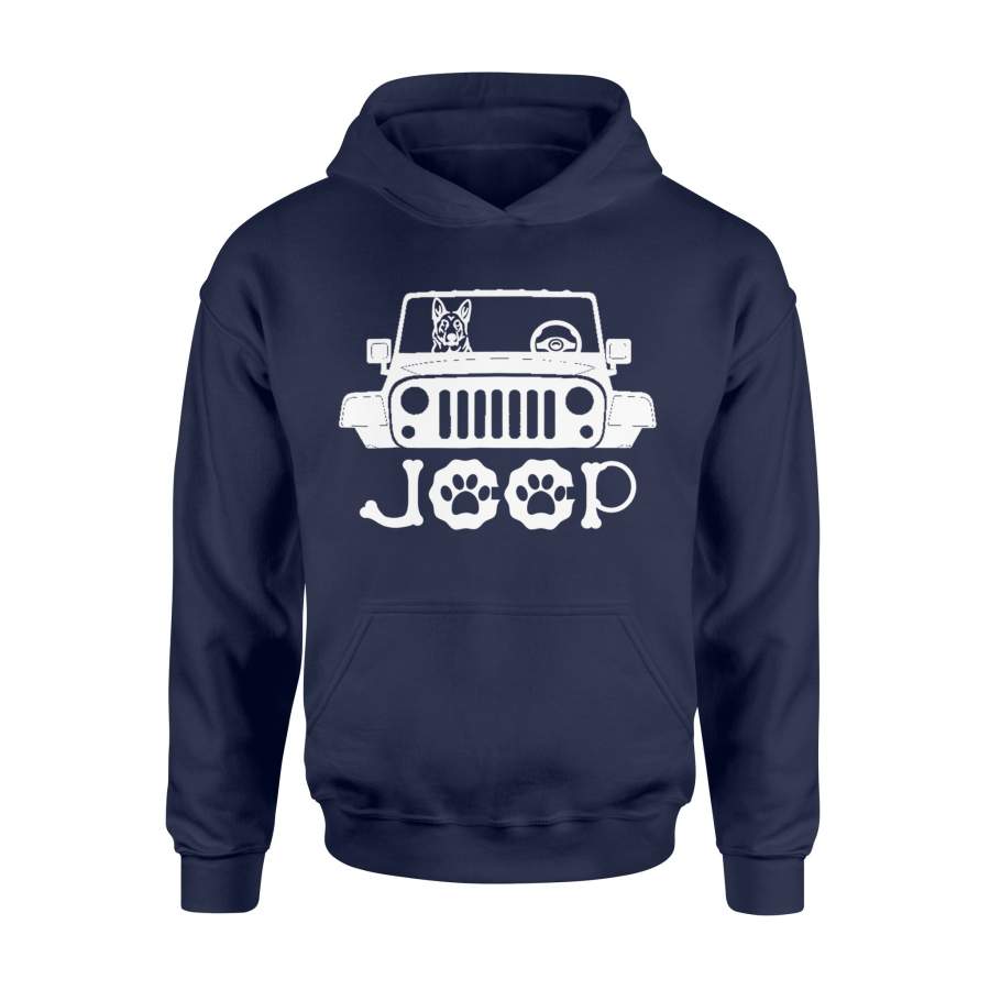 german-shepherd-dog-riding-on-jeep-tshir-standard-hoodie