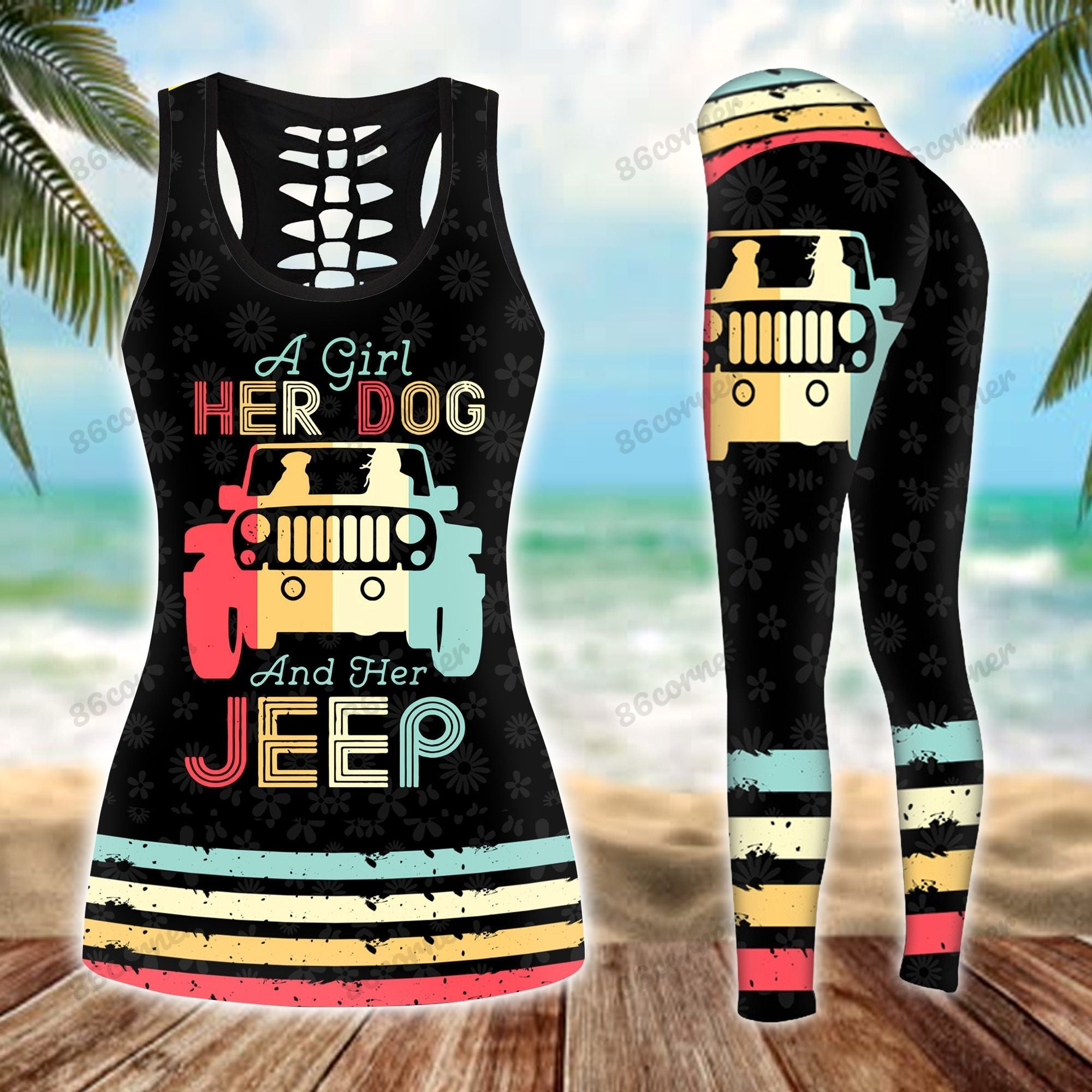 jeep-dog-retro-legging-and-hoodie-set