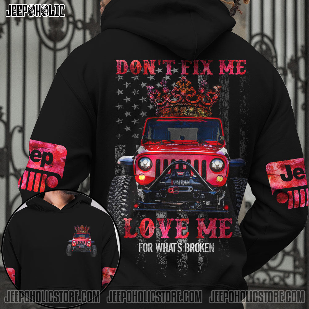 Jeep Couple Don't Fix Me All Over Print