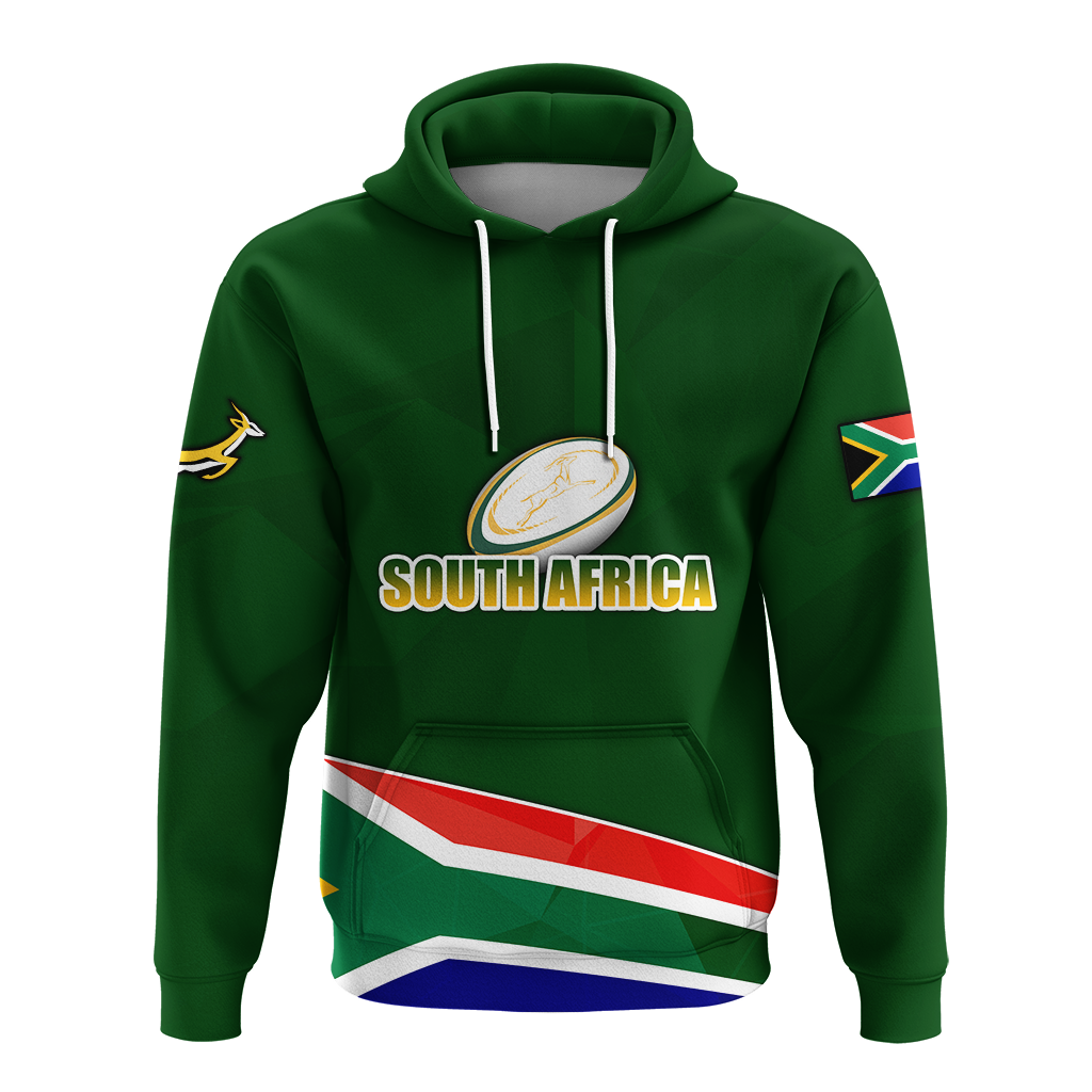 (Custom Personalised)South Africa Springboks Print Hoodie - LT2