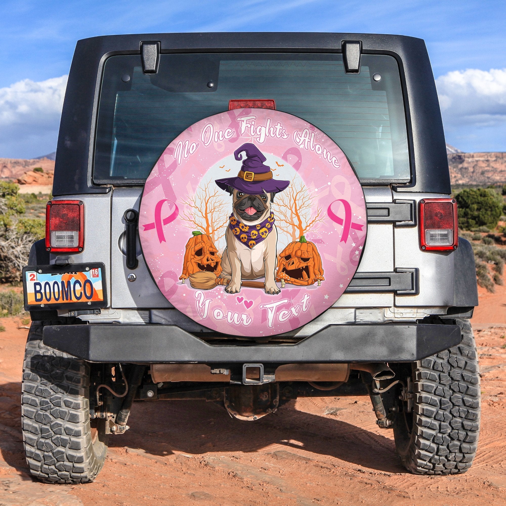 custom-personalised-breast-cancer-spare-tire-cover-no-one-fights-alone-halloween-pumpkin-and-dog