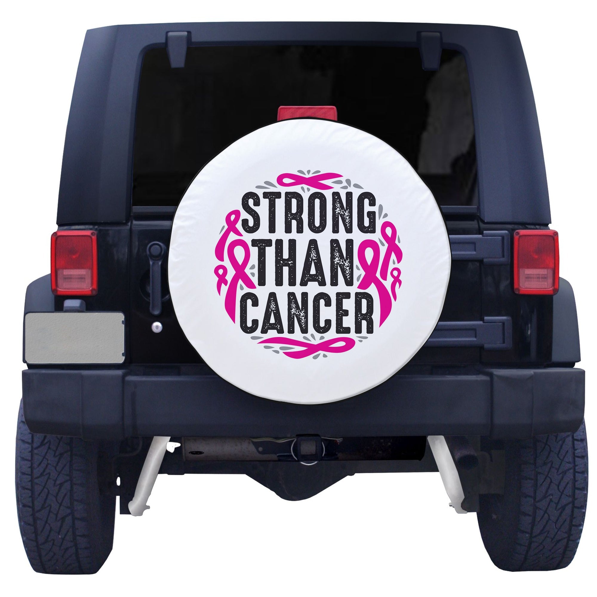 Breast Cancer Strong Than Cancer Spare Tire Cover - LT12