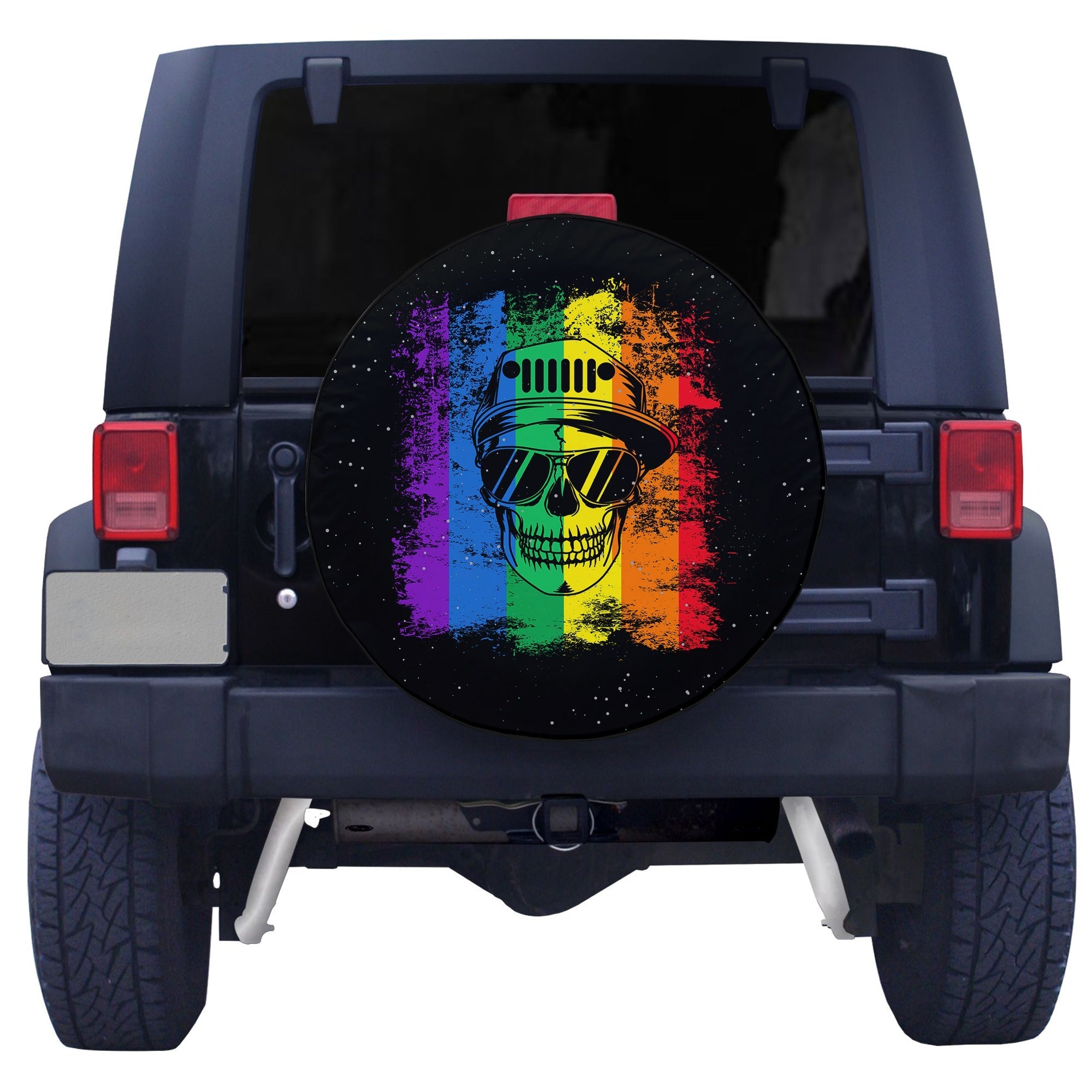 Jeep Skull LGBT Galaxy Spare Tire Cover Ver1 - LT12