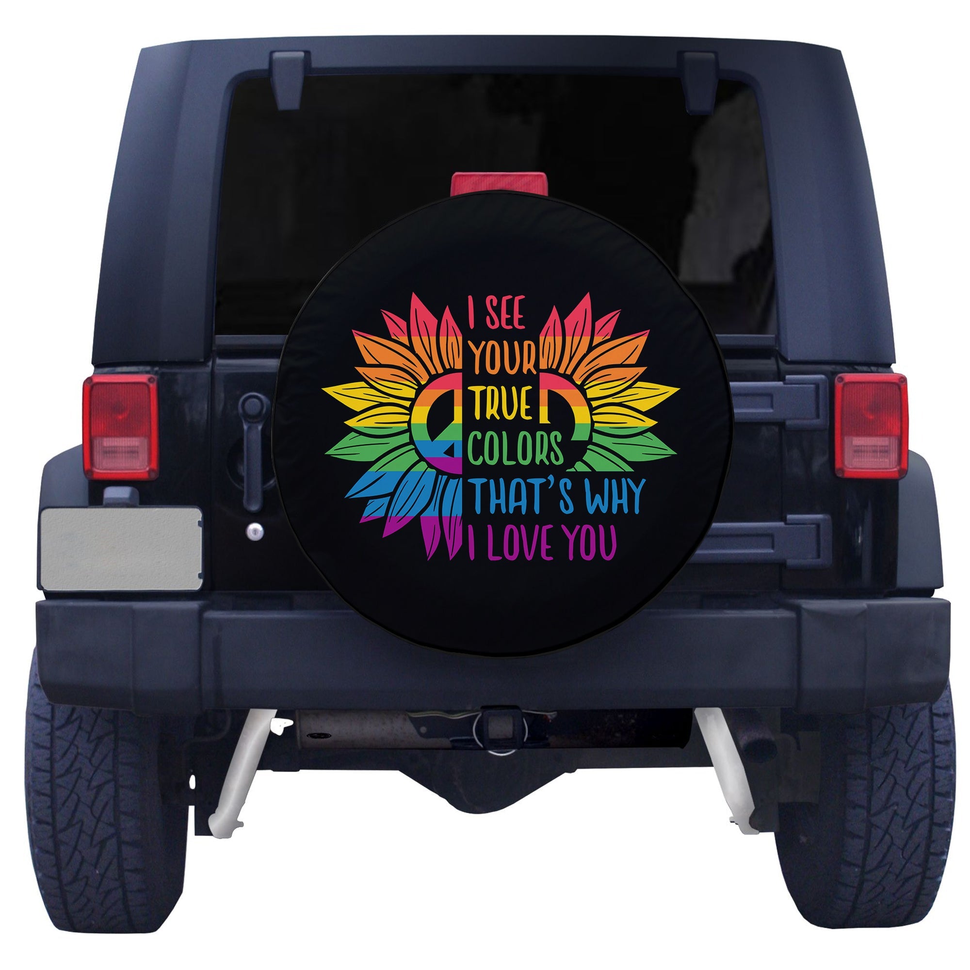 LGBT Sunflower True Colors Spare Tire Cover - LT12