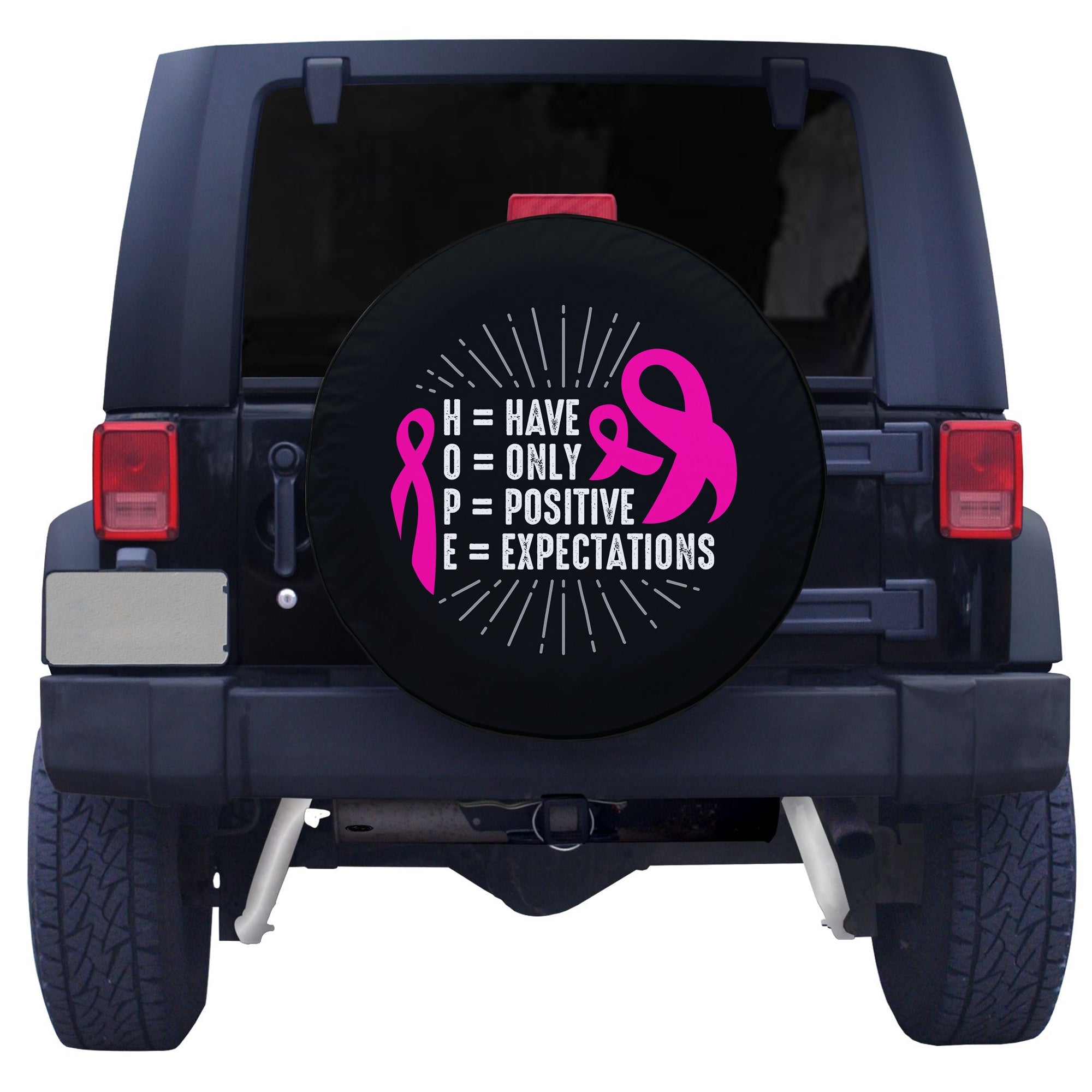 Breast Cancer Hope Meaning Spare Tire Cover - LT12