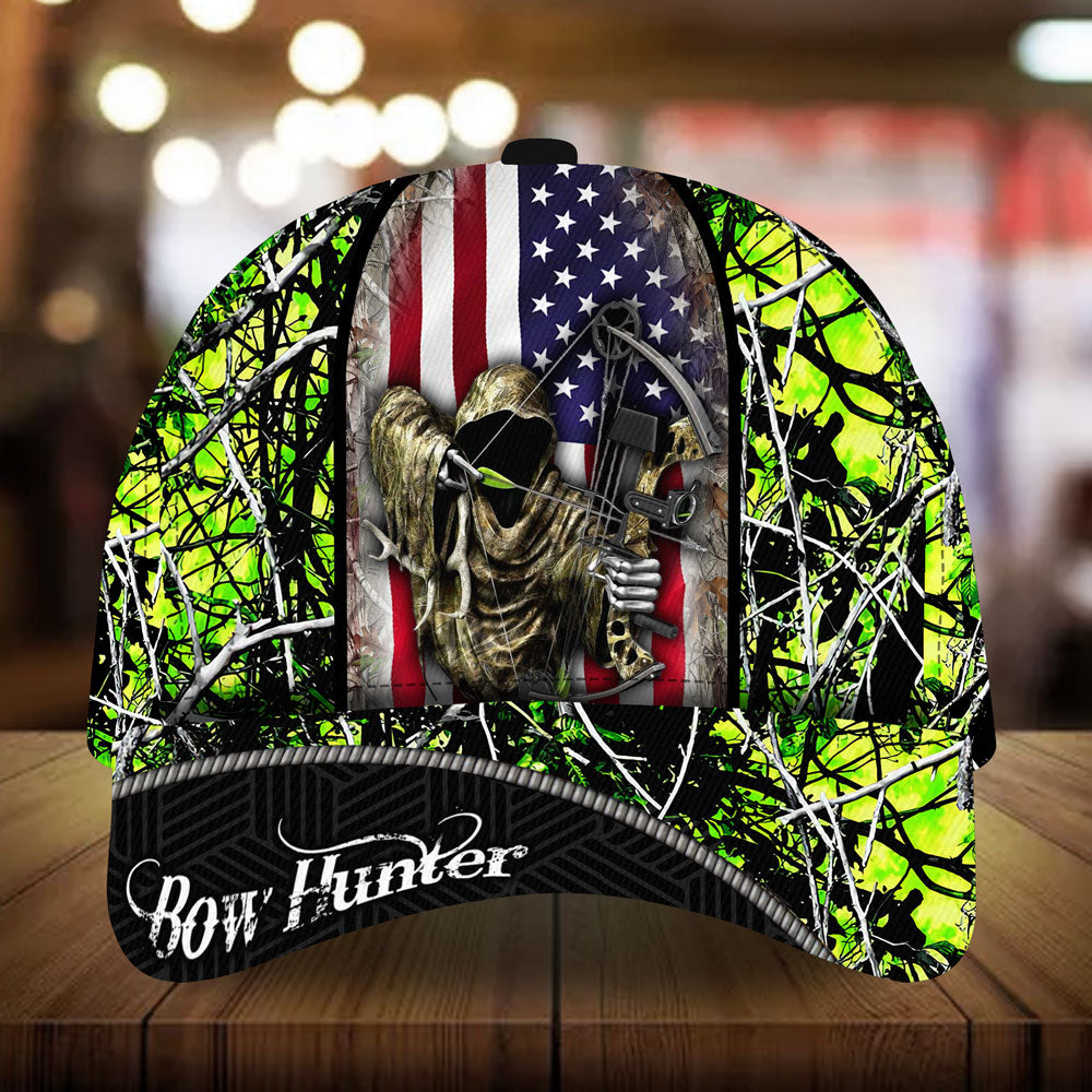 american-flag-bow-hunter-hunting-hats-multicolored-high-quailty-3d-printed