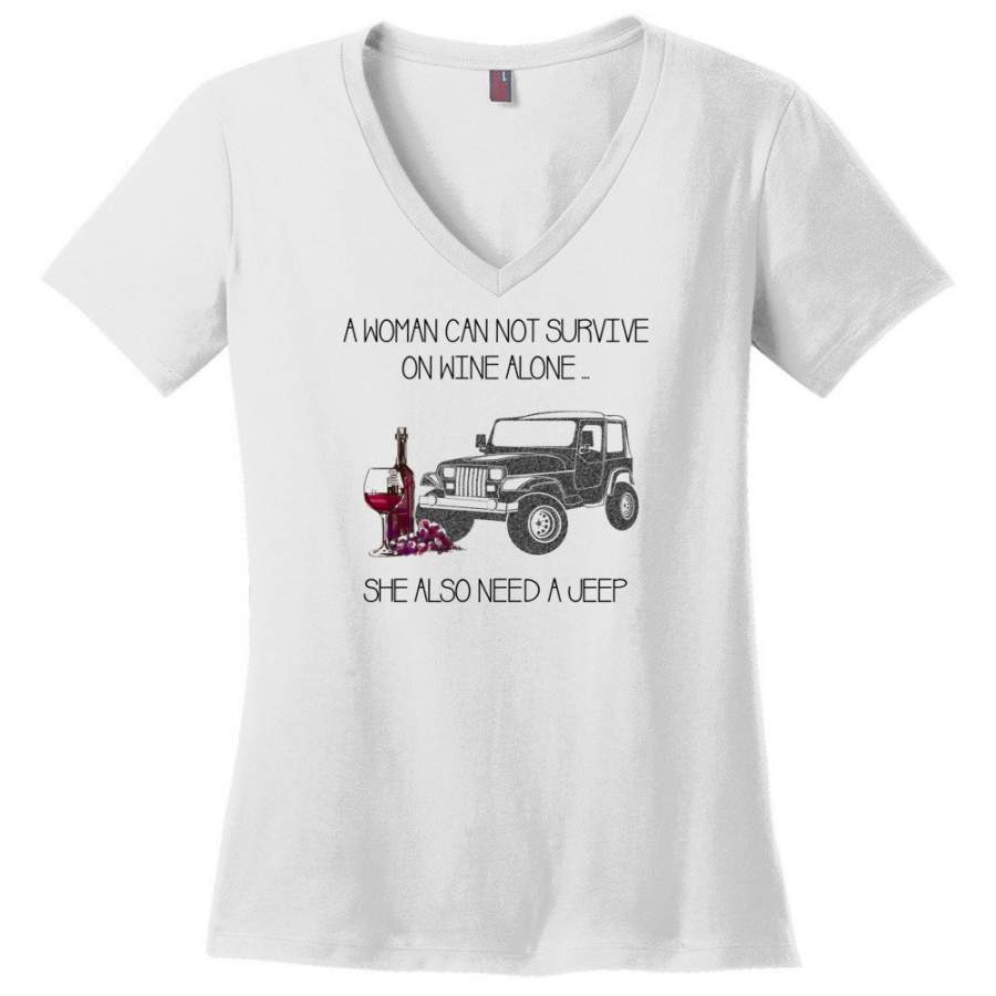 a-woman-cannot-survive-on-wine-alone-she-also-needs-a-jeep-ladies-v-neck