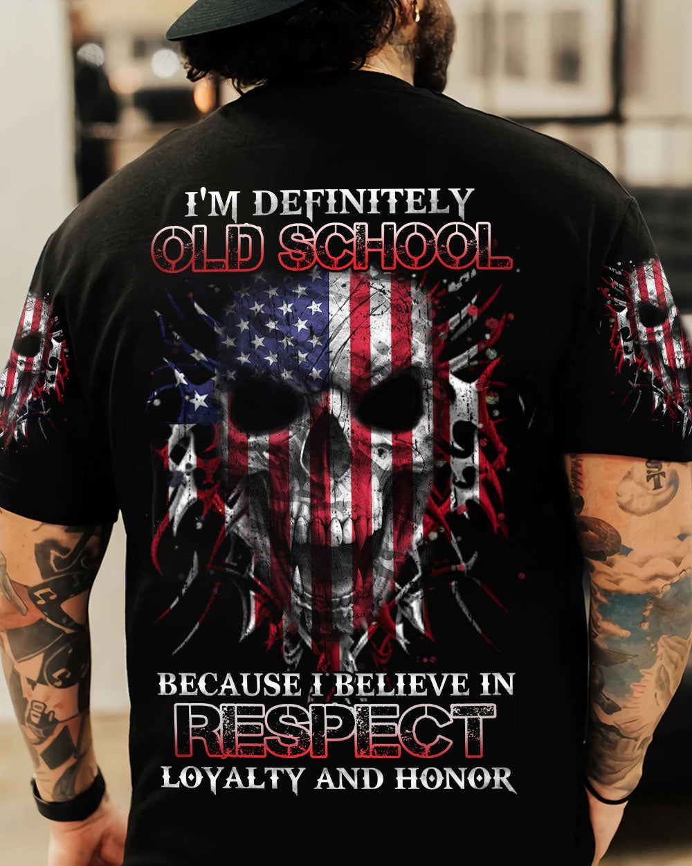 im-definitely-old-school-skull-flag-mens-patriotic-t-shirt