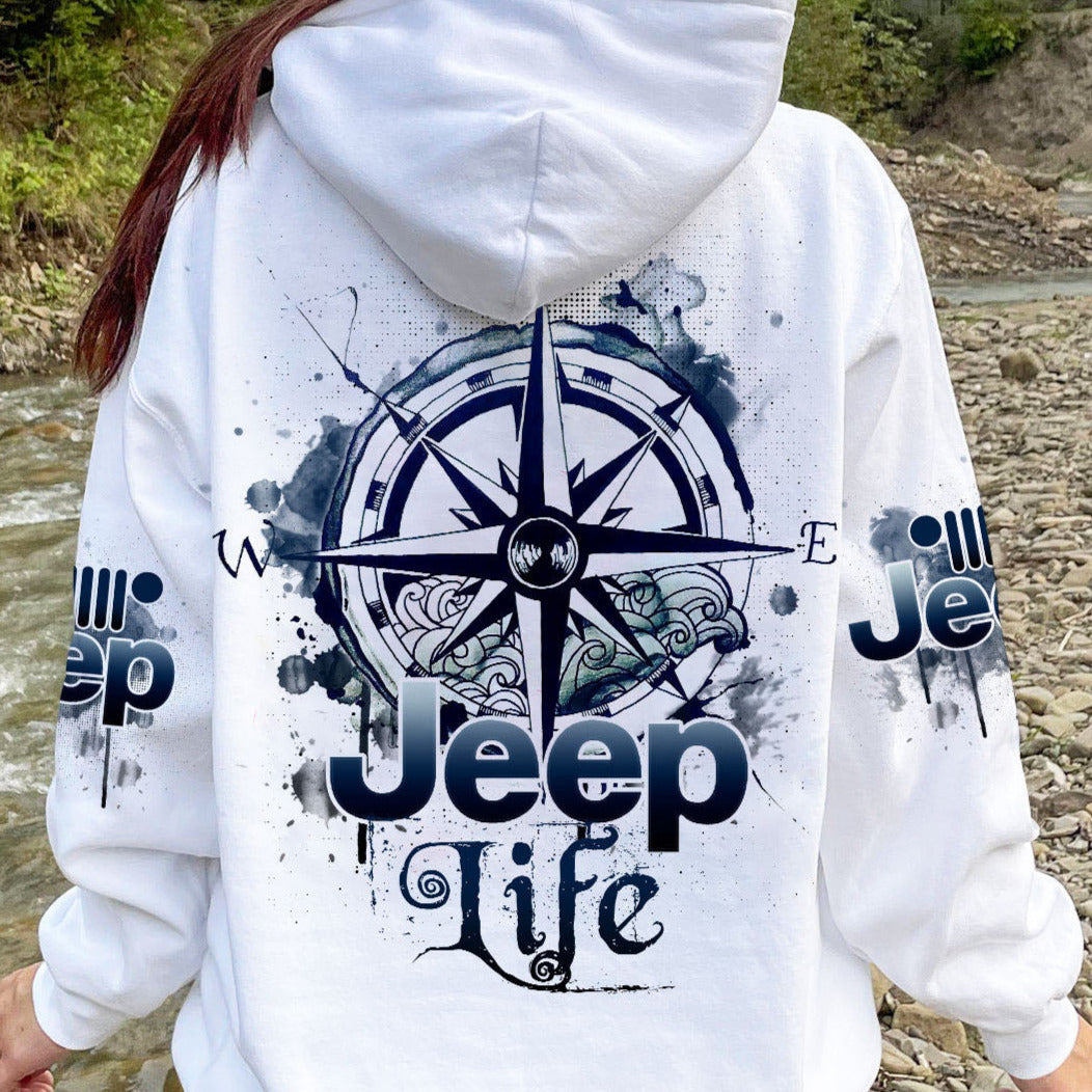 Jeep Life Compass Sketch Hoodie