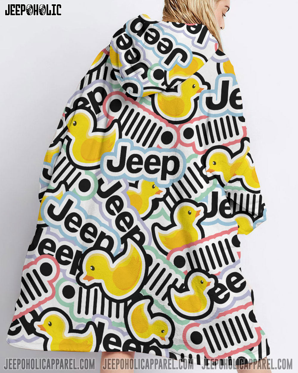 Jeep Duck Sherpa Blanket Hoodie