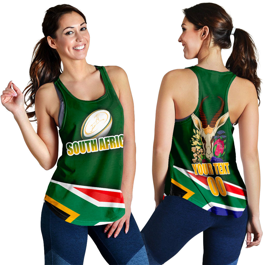 (Custom Personalised)South Africa Springboks Print Women Tank Top - LT2