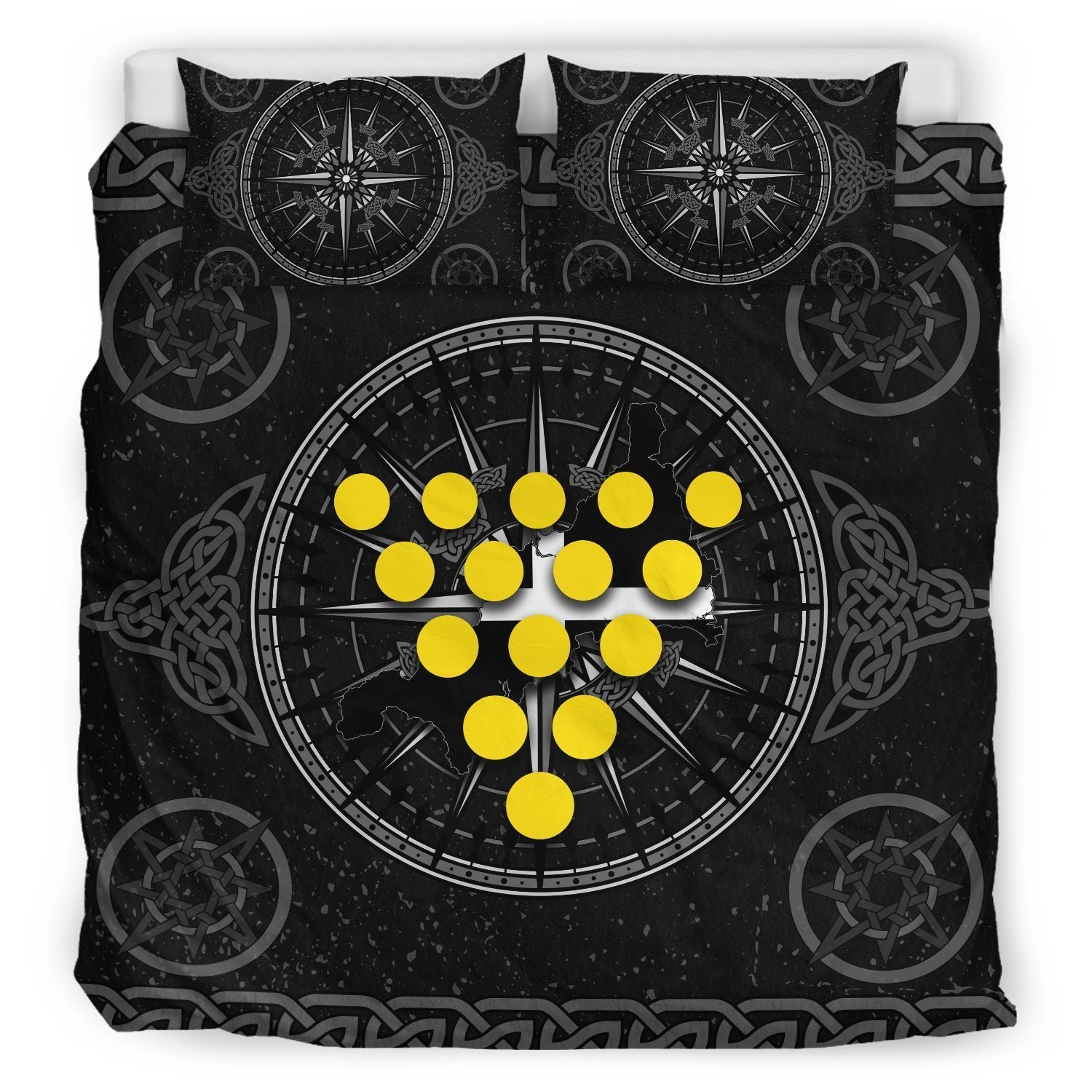 cornwall-celtic-bedding-set-celtic-compass-with-cornish-symbols