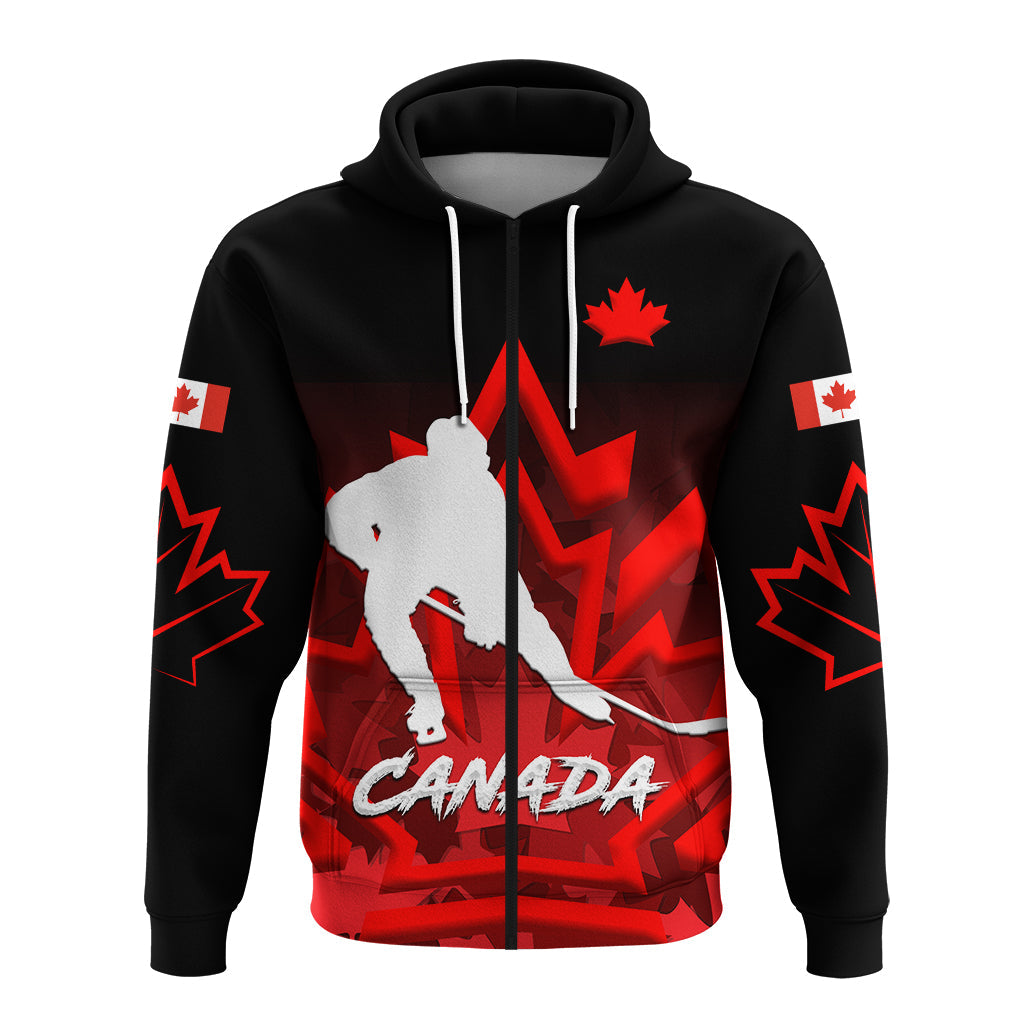 custom-personalised-canada-hockey-with-maple-leaf-zip-hoodie-lt12