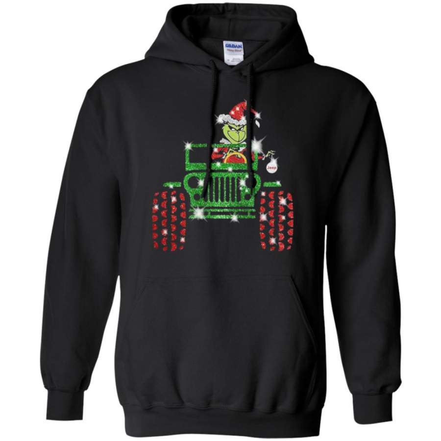 official-grinch-jeep-sparkly-glitter-hoodie-moanostore