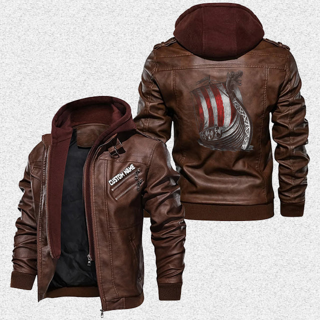 custom-personalised-viking-leather-jacket-viking-drakkars