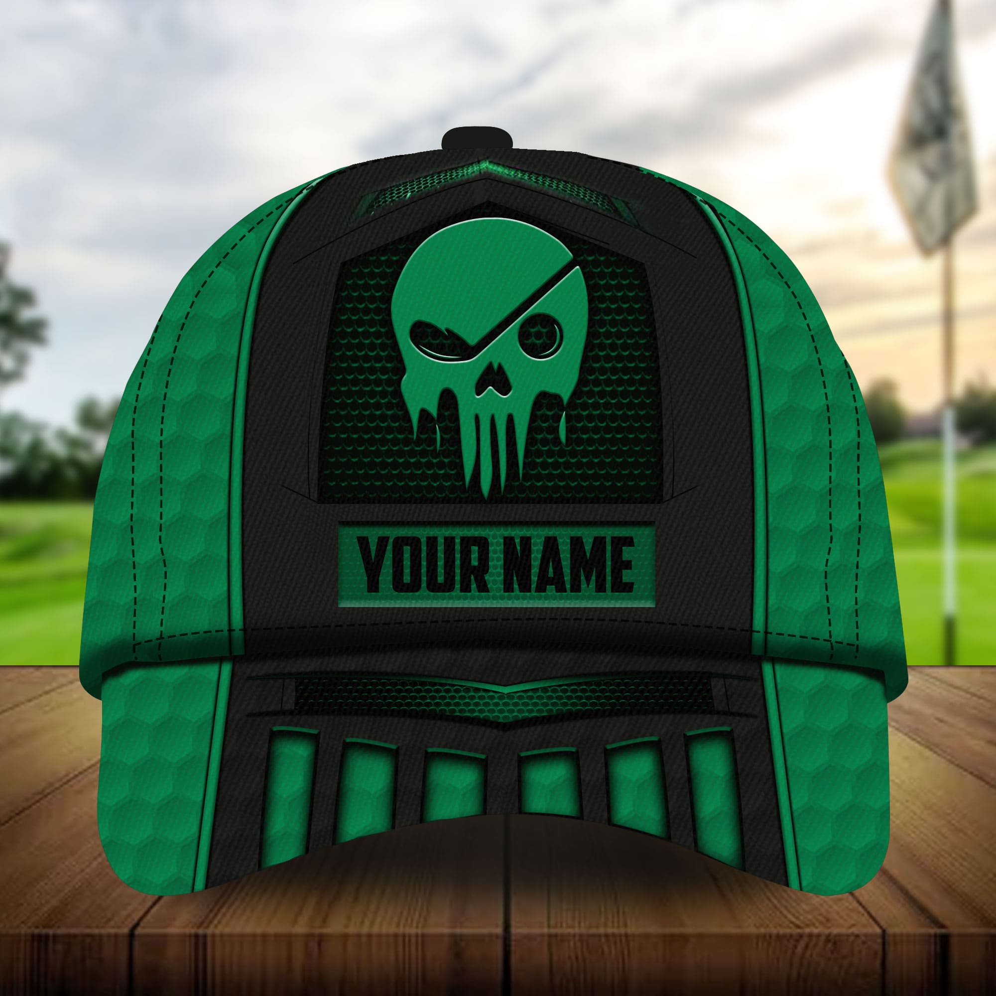 The Best Skull Golf 3D Hats Multicolored Personalized