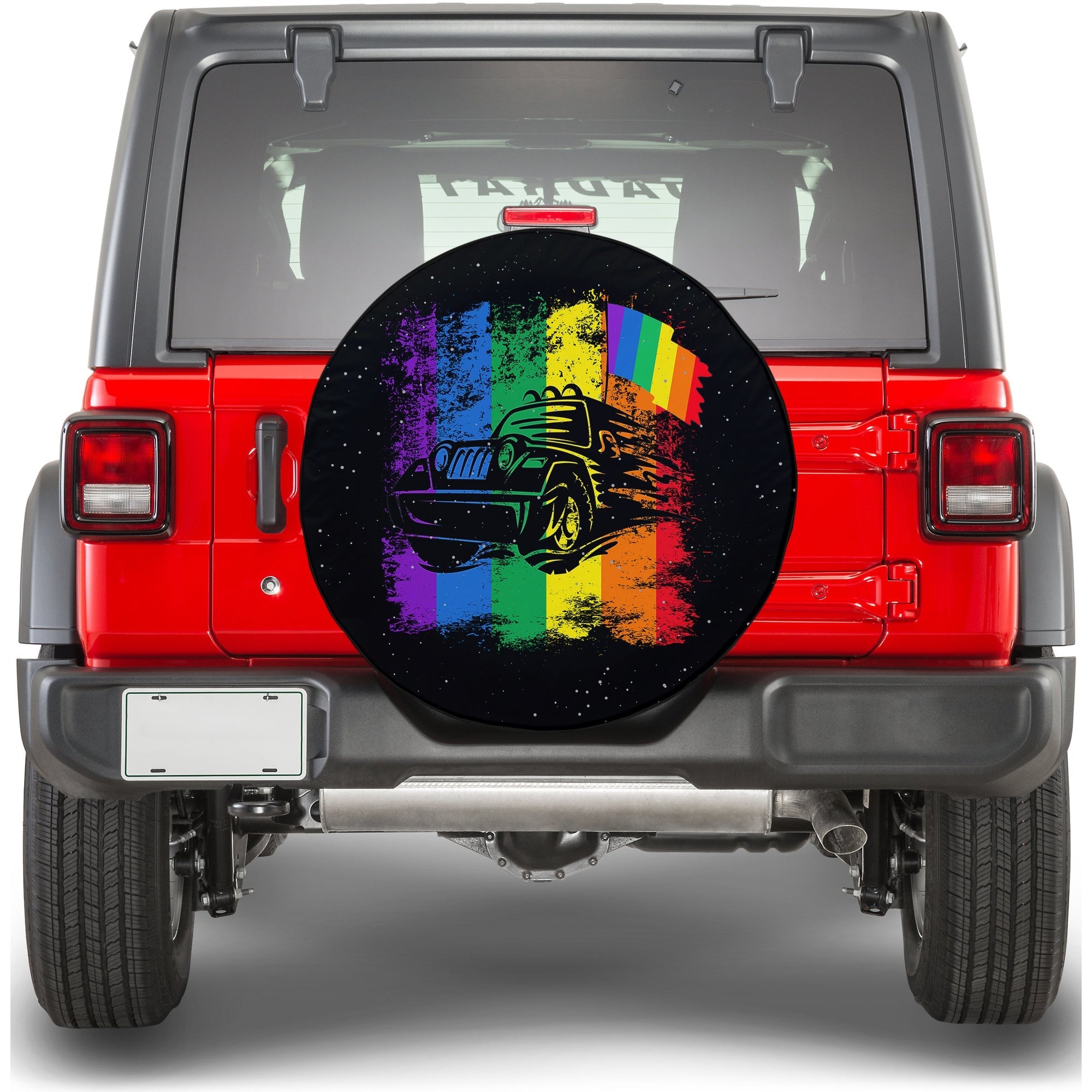 Jeep Skull LGBT Galaxy Spare Tire Cover Ver2 - LT12