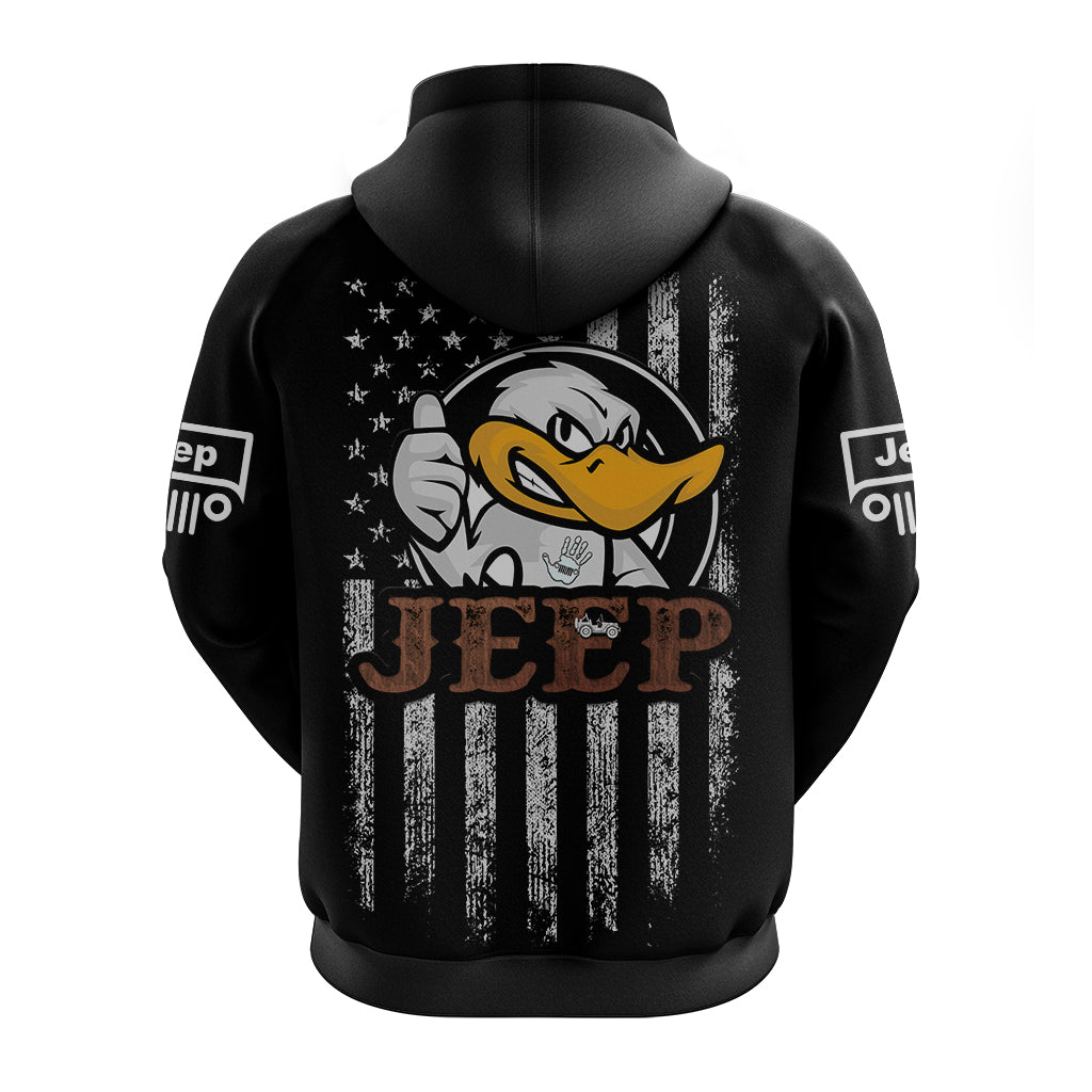 Duck duck Jeeps Unique Flag Hoodie - LT12