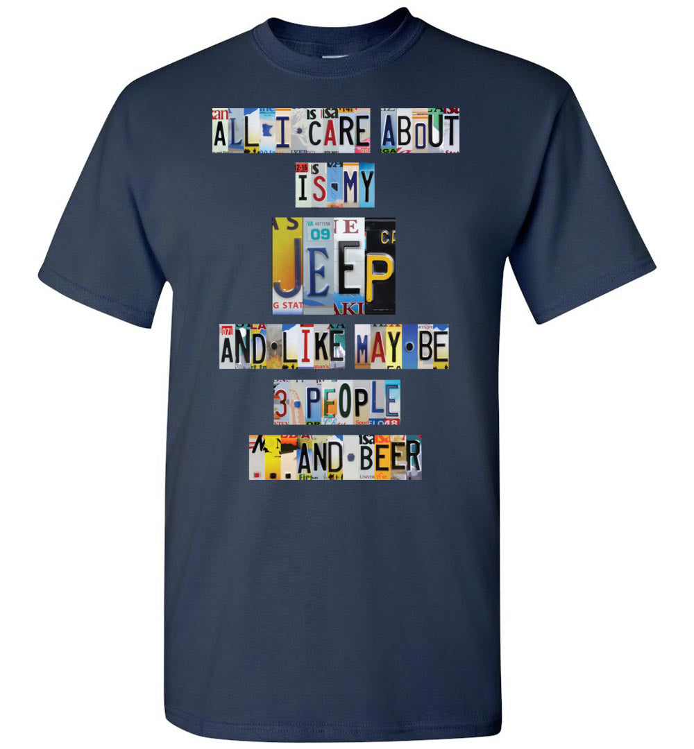 all-i-care-about-jeep-license-plate-t-shirt