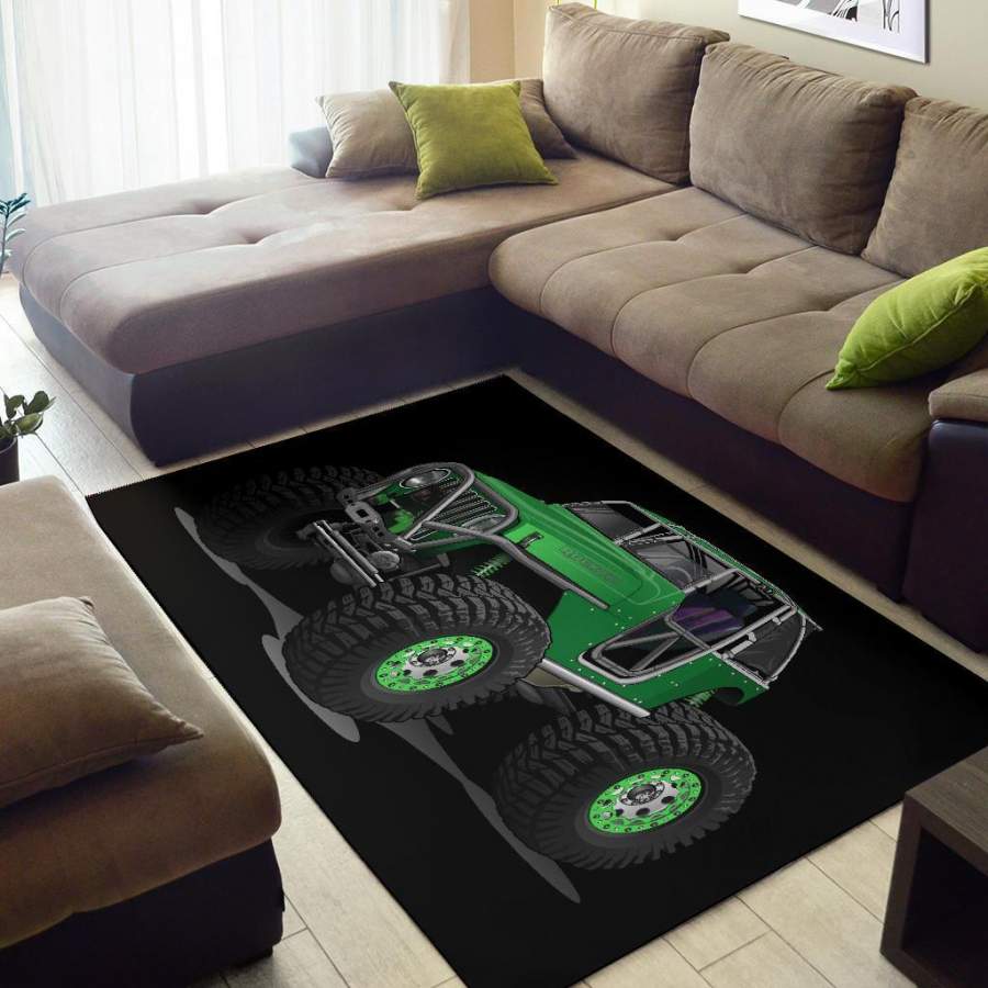 rocktoy-jeep-green-area-rug