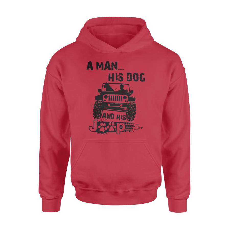 a-man-his-dog-and-his-jeep-standard-hoodie-awesome-jeep-mens-shirt