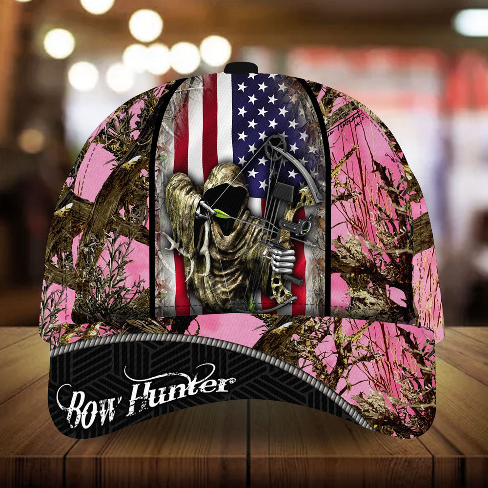 american-flag-bow-hunter-hunting-hats-multicolored-high-quailty-3d-printed