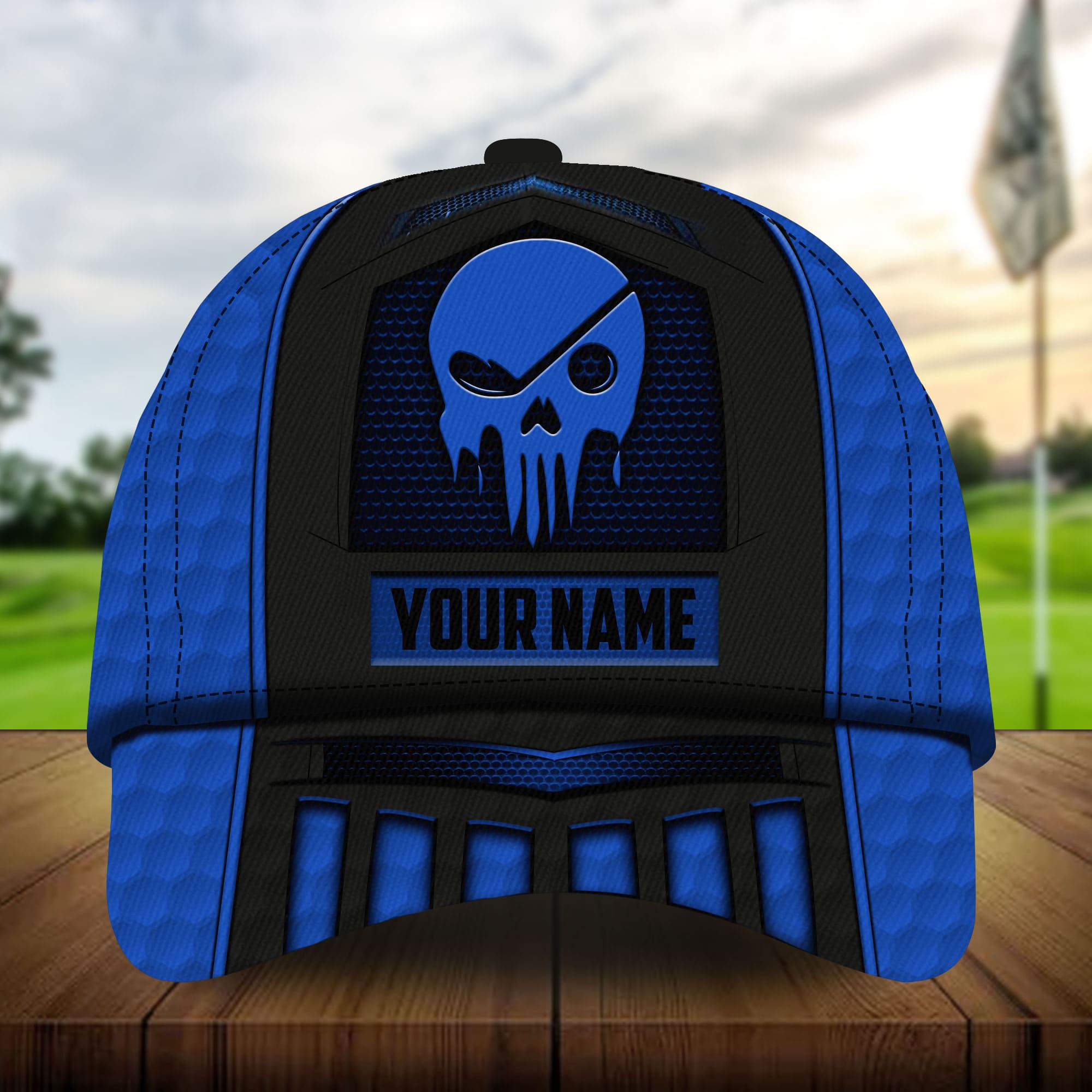 The Best Skull Golf 3D Hats Multicolored Personalized