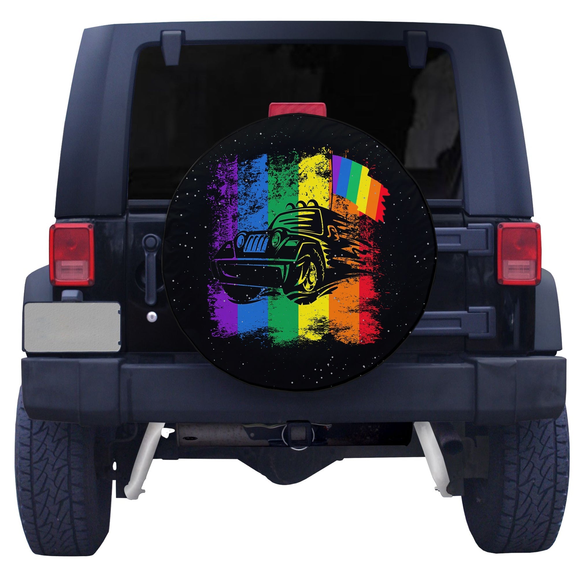 Jeep Skull LGBT Galaxy Spare Tire Cover Ver2 - LT12