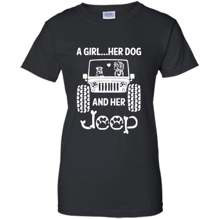 a-girl-her-dog-and-her-jeep-b-gildan-women-shirt