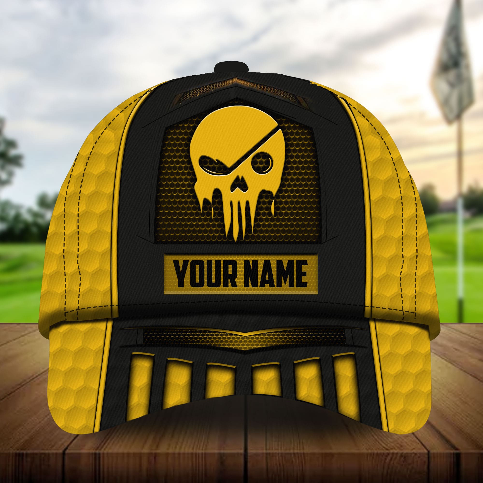 The Best Skull Golf 3D Hats Multicolored Personalized