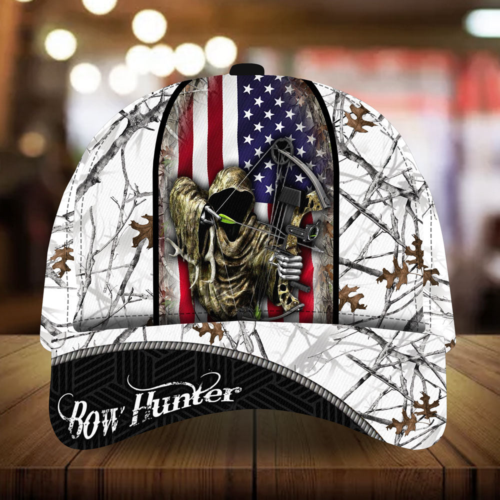 american-flag-bow-hunter-hunting-hats-multicolored-high-quailty-3d-printed