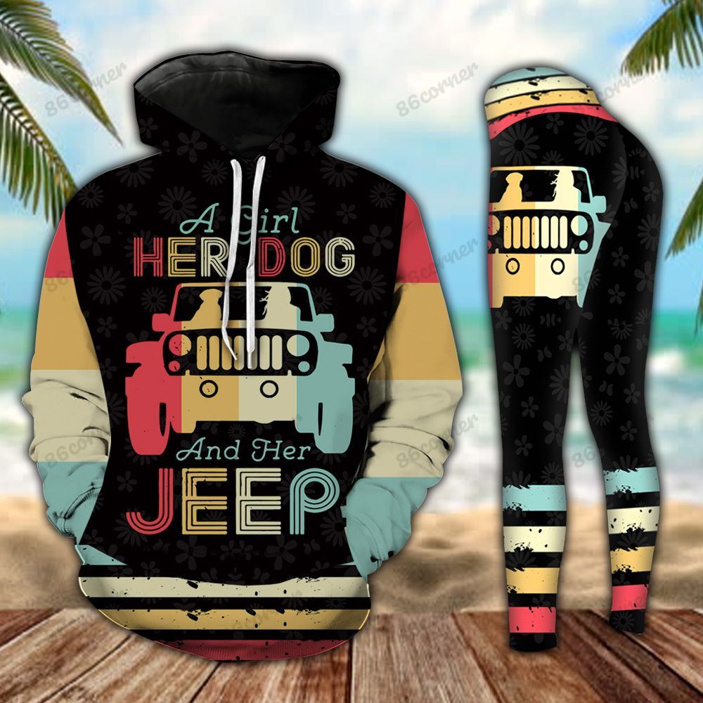 jeep-dog-retro-legging-and-hoodie-set