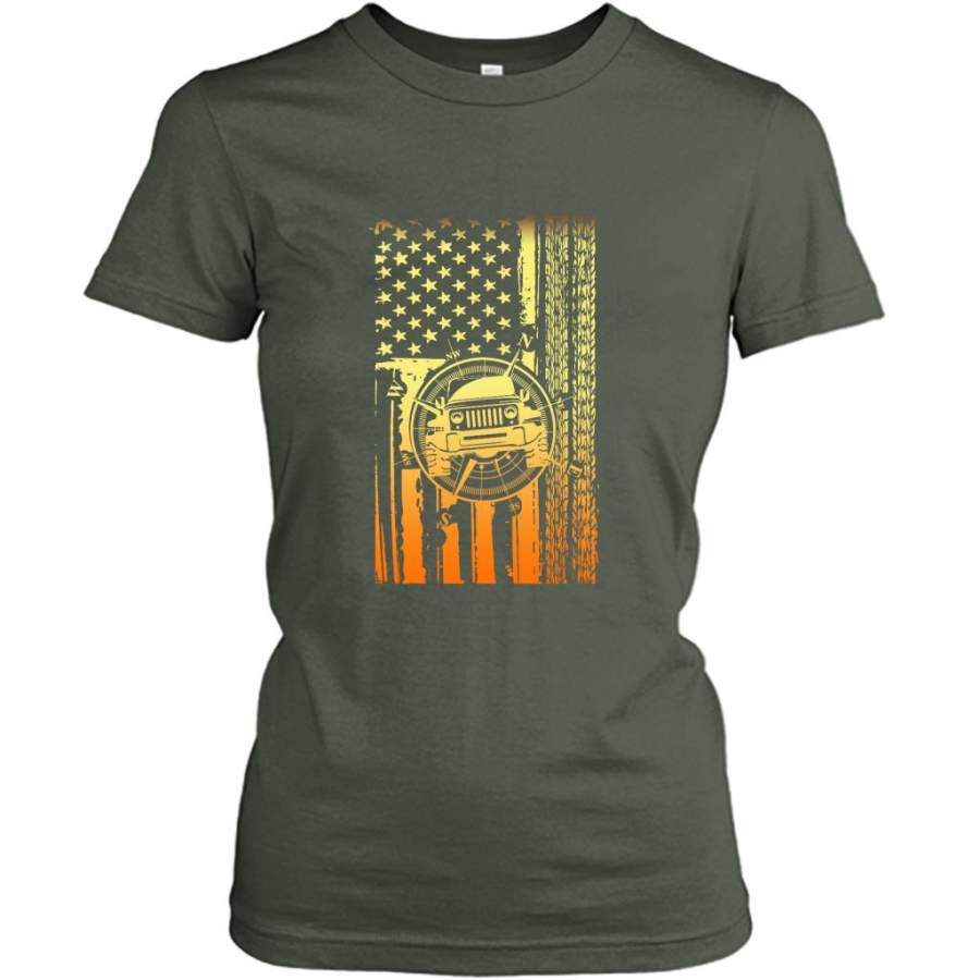 american-navy-jeep-gildan-women-shirt