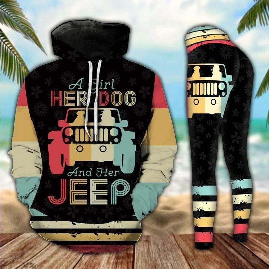 jeep-girl-dog-retro-hoodie-legging-3d