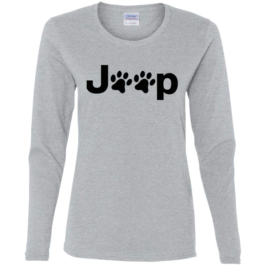 agr-jeep-paws-ladies-cotton-ls-t-shirt