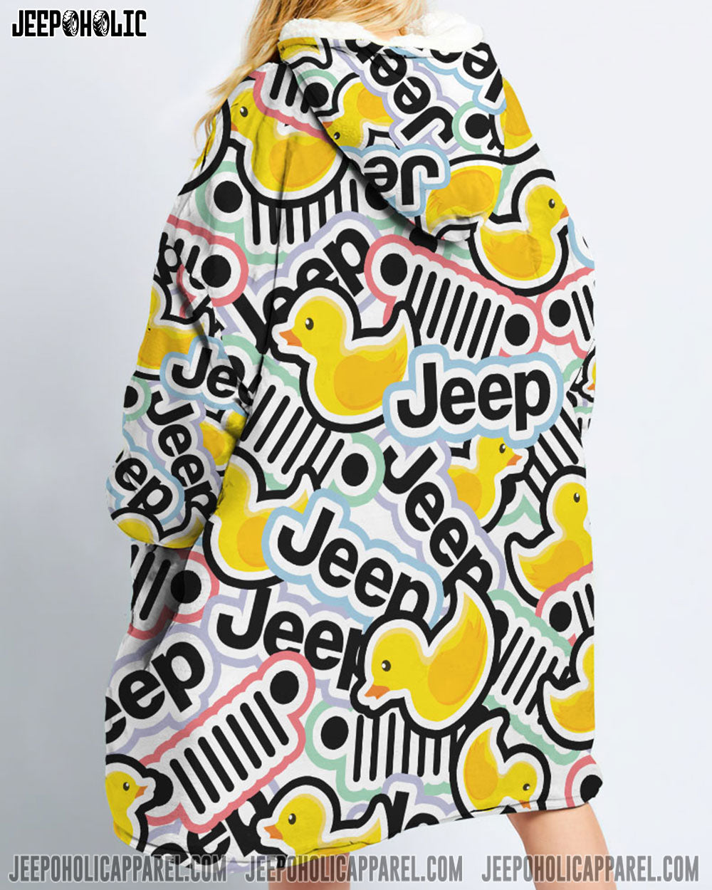 Jeep Duck Sherpa Blanket Hoodie