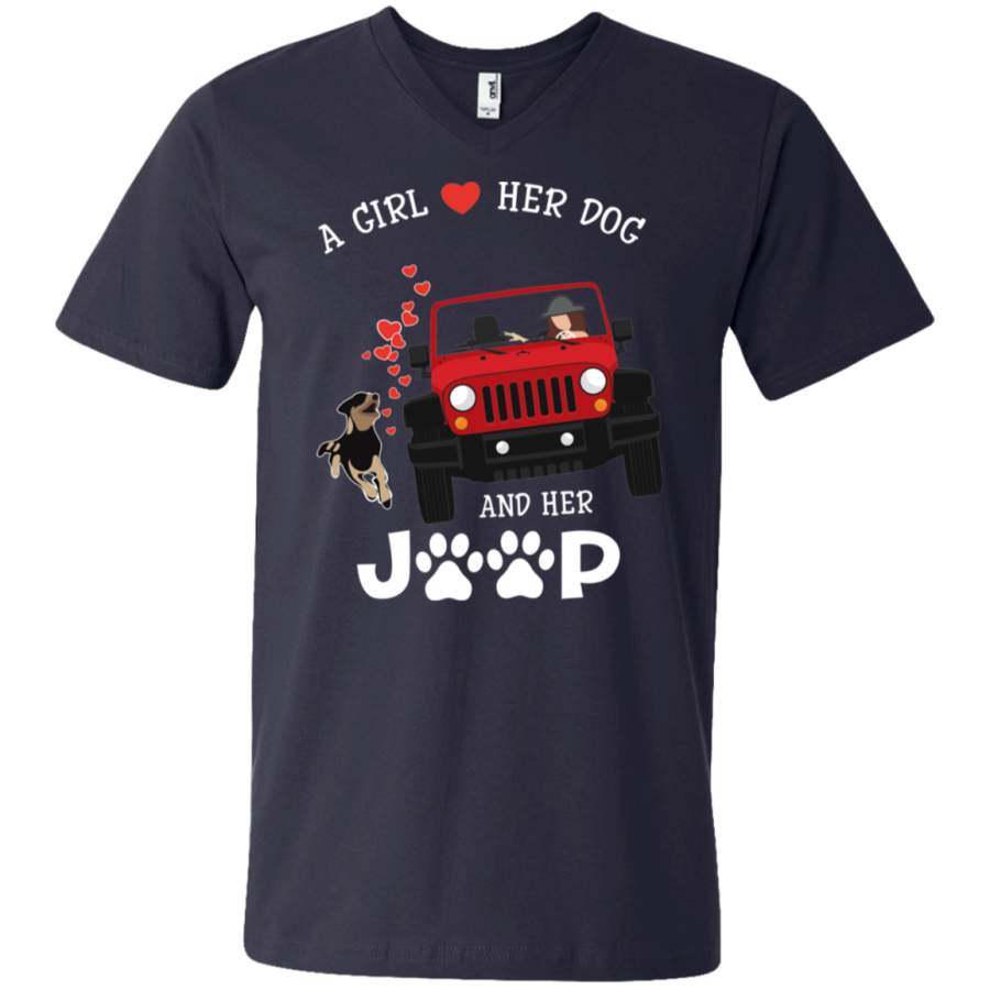 agr-a-girl-loves-her-dog-and-her-jeep-unisex-v-neck