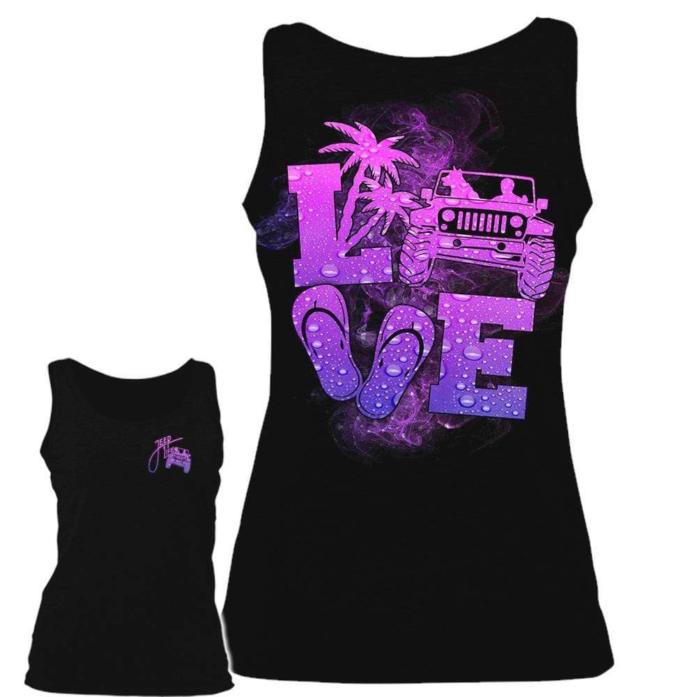 Amazing Love Jeep Flip Flop Purple Black Hoodie – Tank Top – Legging 3D