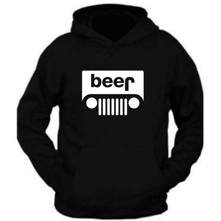 Jeep Beer Hoodie All Sizes