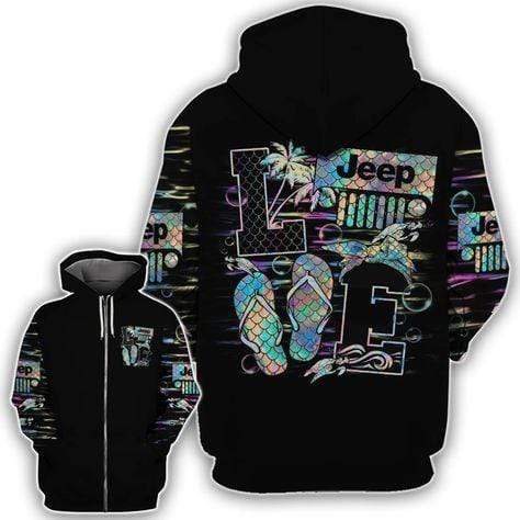 love-jeep-mermaid-turtle-flip-flops-hoodie-legging-3d