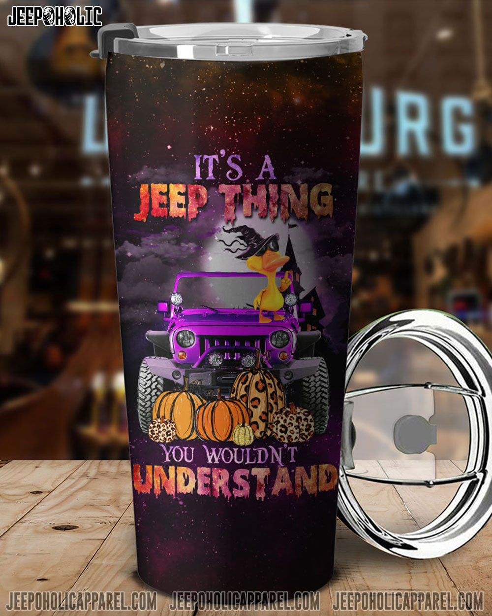 It's A Jeep Thing Duck Halloween Tumbler