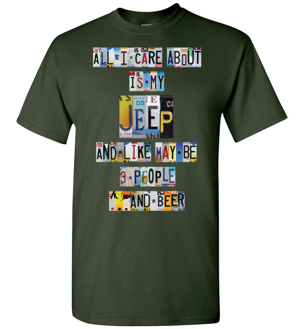 all-i-care-about-jeep-license-plate-t-shirt