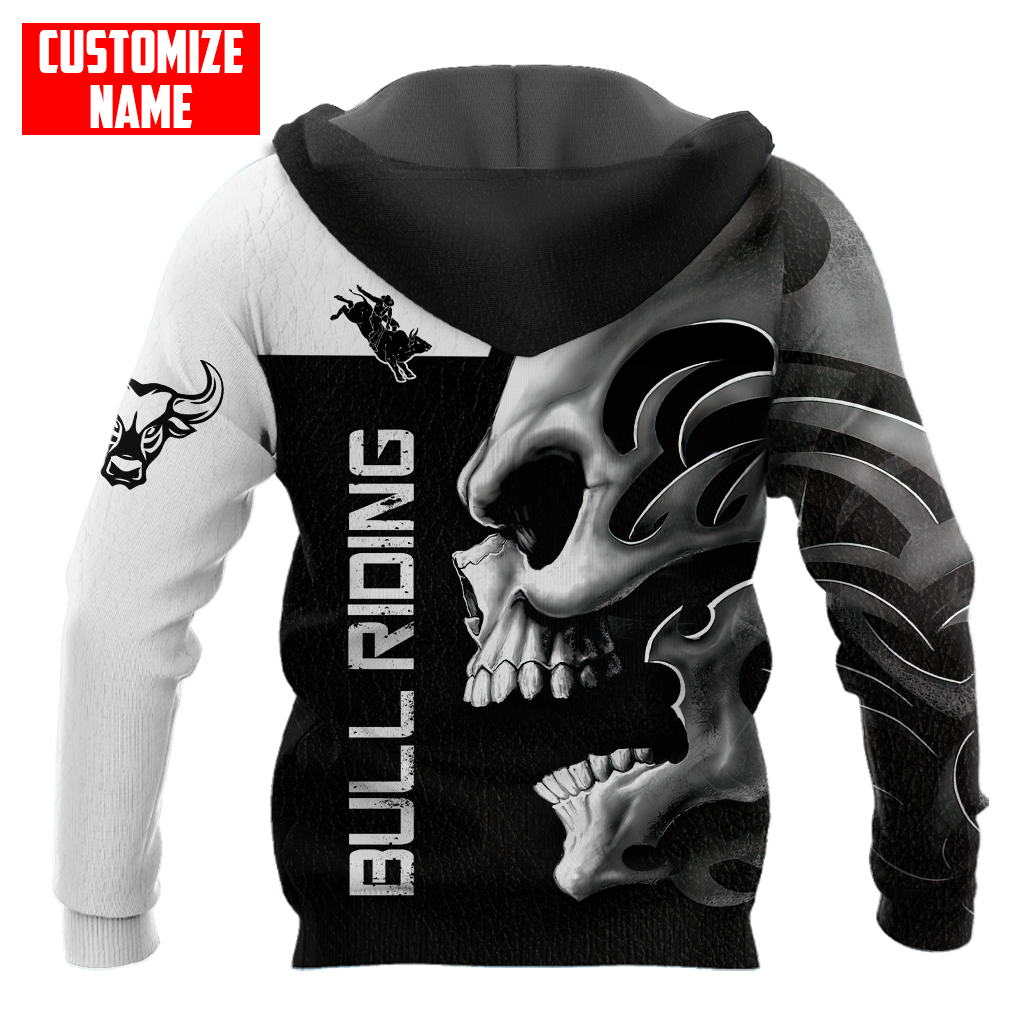 personalized-name-bull-riding-hoodie-bull-riding-apparel-rodeo-skull