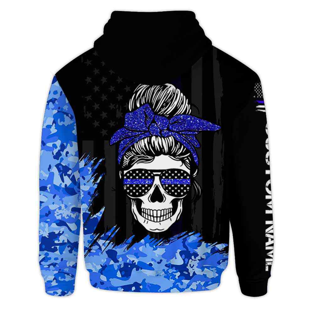 police-police-wife-mom-skull-custom-name-3d-hoodie