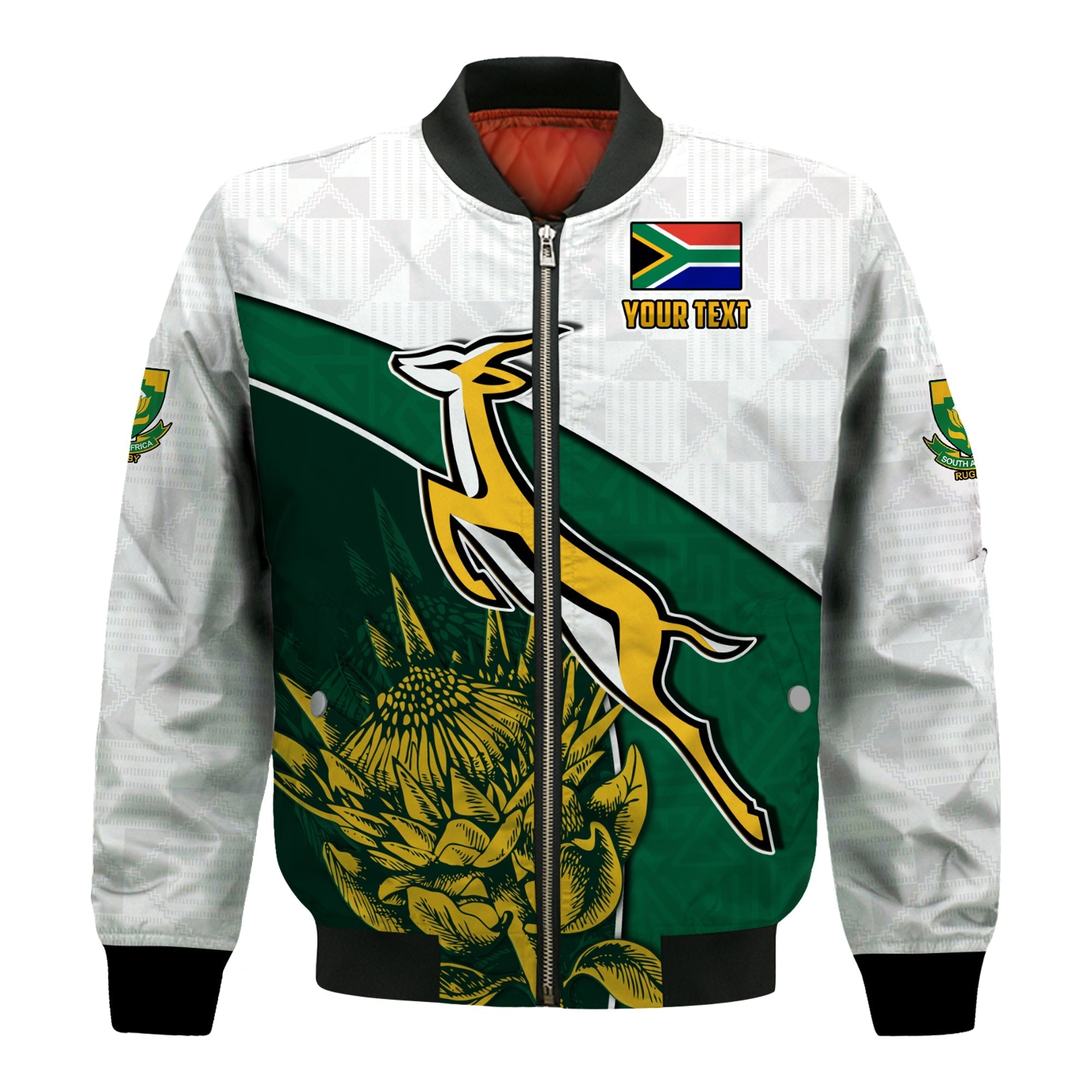 custom-personalised-south-africa-rugby-bomber-jacket-king-protea-proudly-springboks